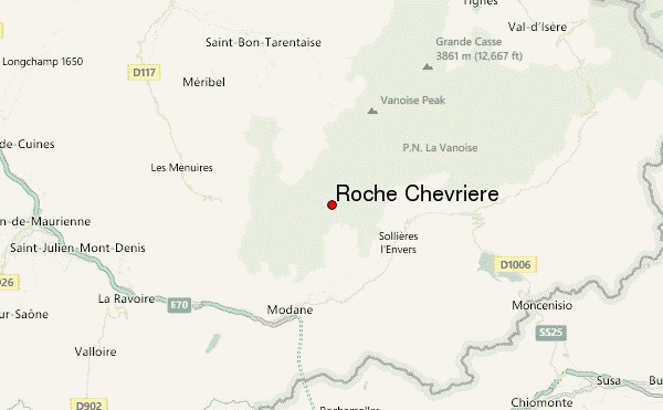 Roche Chevrière Location Map