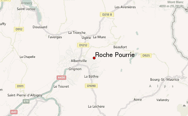 Roche Pourrie Location Map