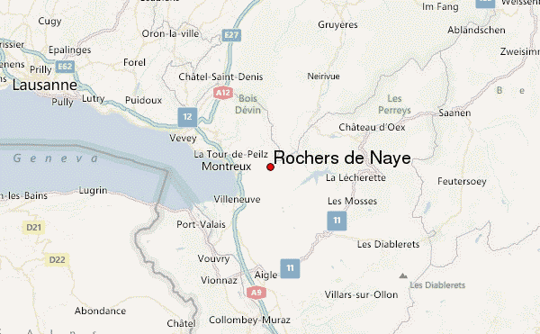 Rochers de Naye Location Map