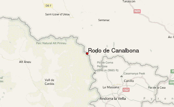 Rodó de Canalbona Location Map