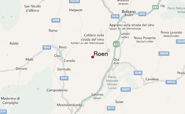 Roen Location Map