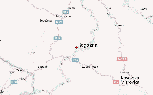 Rogozna Location Map