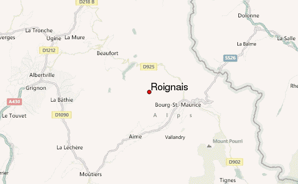 Roignais Location Map