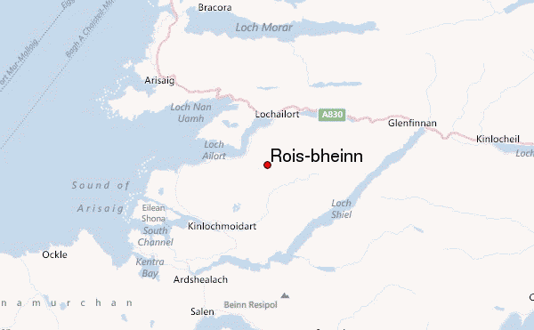 Rois-bheinn Location Map