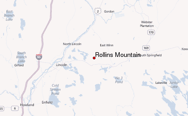 Rollins Mountain Location Map