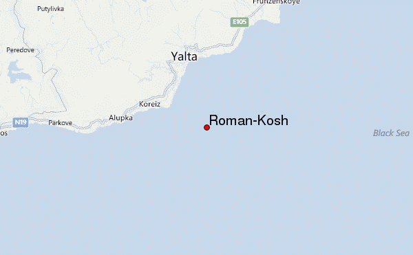 Roman-Kosh Location Map