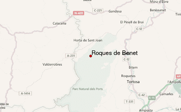 Roques de Benet Location Map