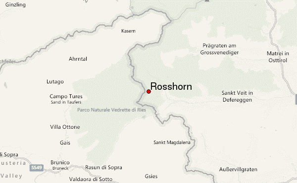 Roßhorn Location Map
