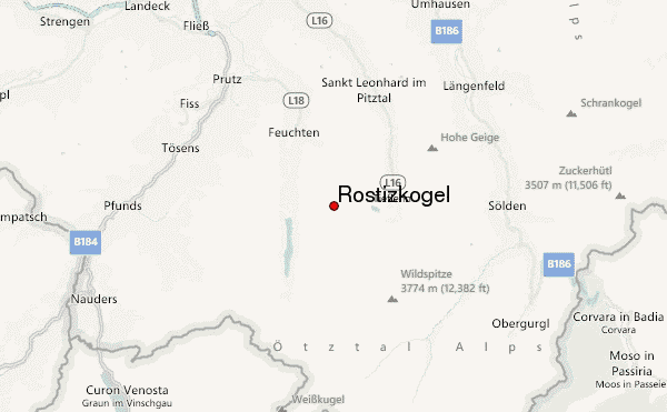 Rostizkogel Location Map