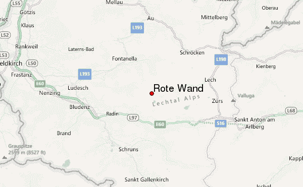 Rote Wand Location Map