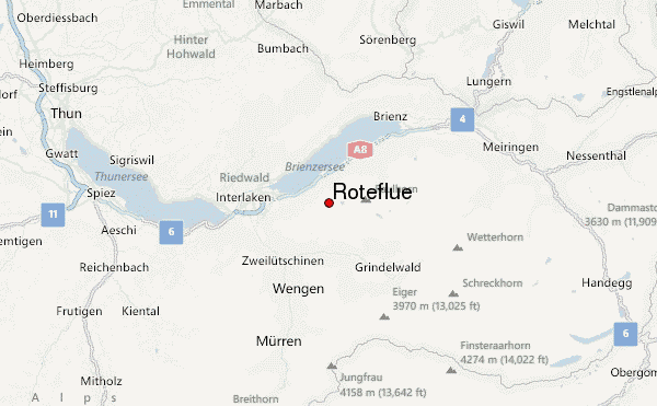 Roteflue Location Map