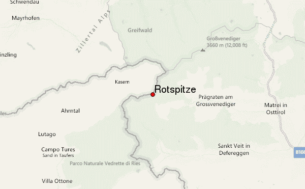 Rötspitze Location Map