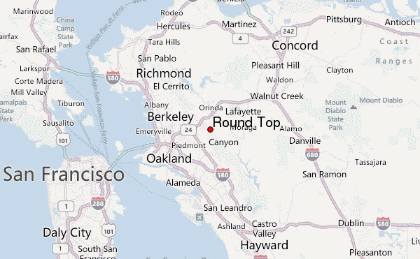 Round Top Location Map