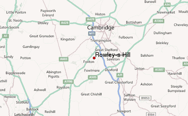 Rowley's Hill Location Map