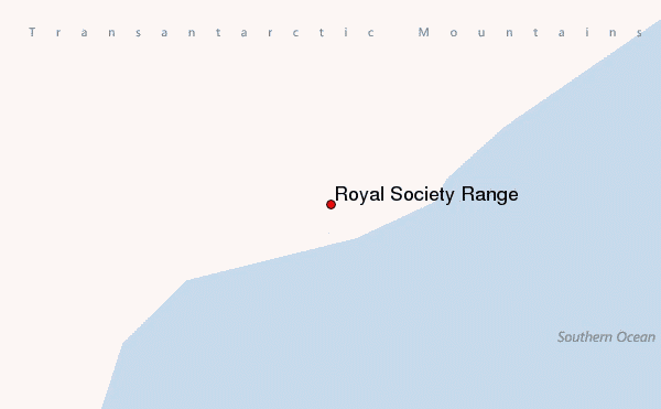 Royal Society Range Location Map