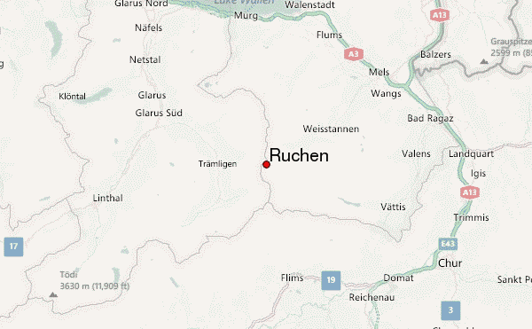 Ruchen Location Map