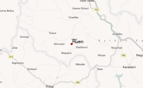 Ruen Location Map