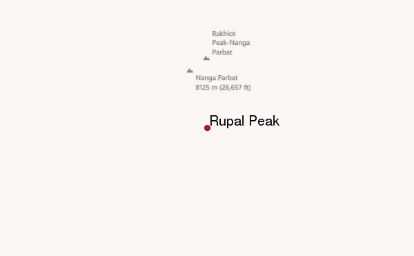 Rupal Peak Location Map