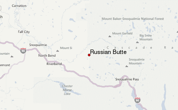 Russian Butte Location Map