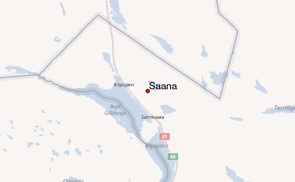 Saana Location Map