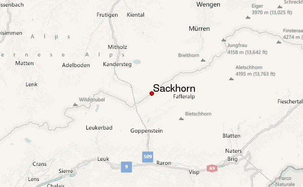 Sackhorn Location Map