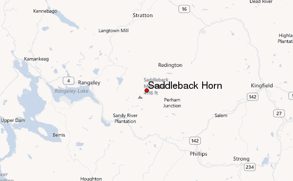 Saddleback Horn Location Map