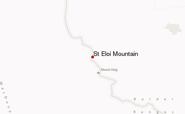 St. Eloi Mountain Location Map