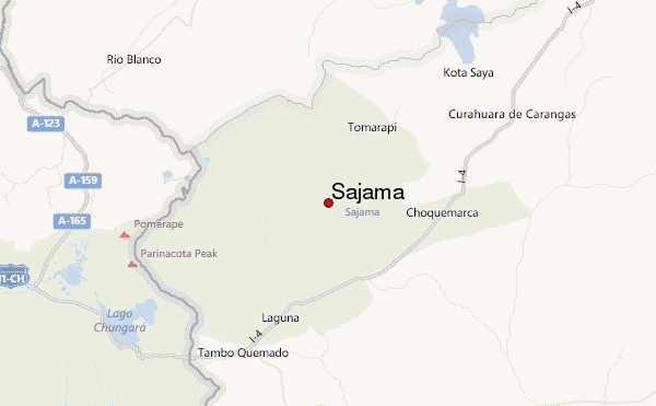 Sajama Location Map