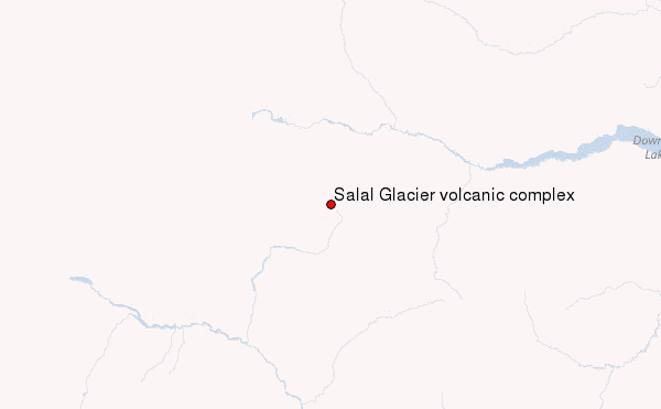 Salal Glacier volcanic complex Location Map