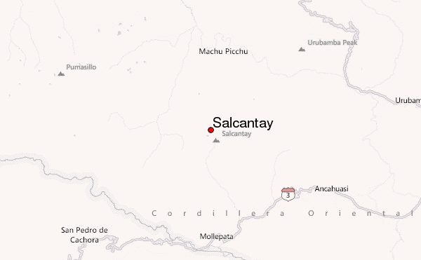 Salcantay Location Map