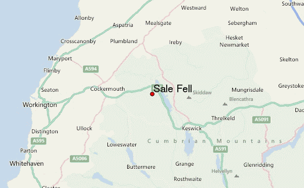 Sale Fell Location Map
