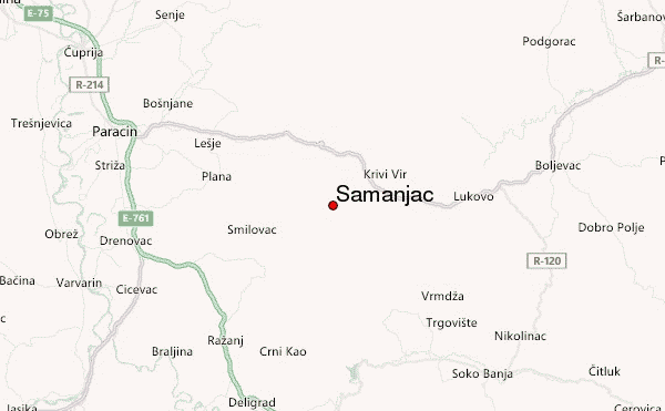 Samanjac Location Map