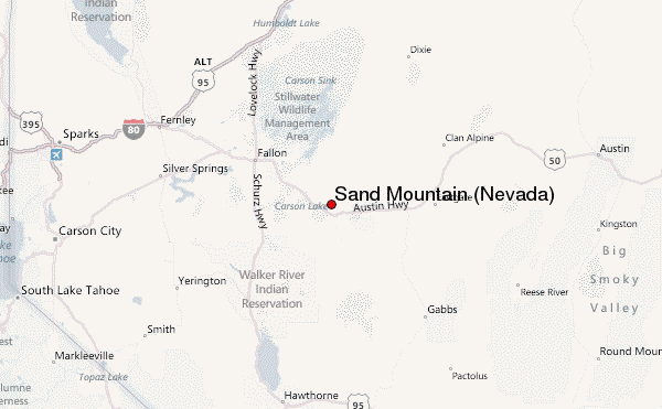 Image result for sand mountain nevada map