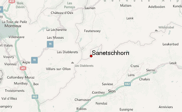 Sanetschhorn Location Map