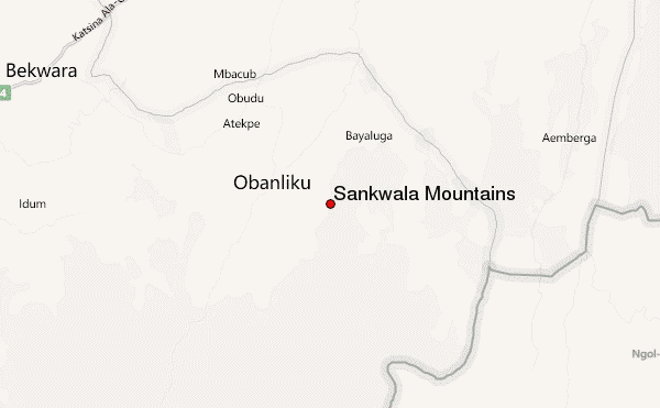 Sankwala Mountains Location Map