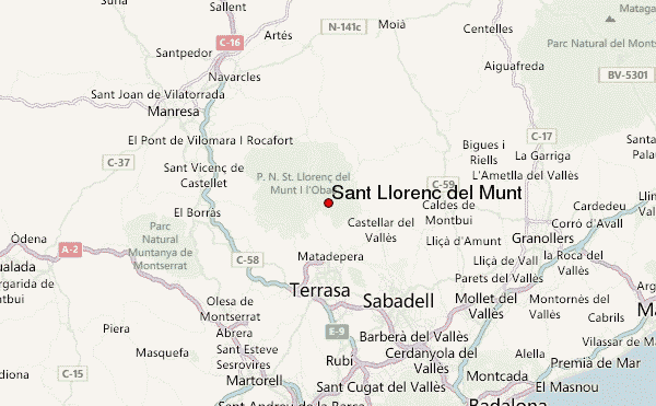 Sant Llorenç del Munt Location Map