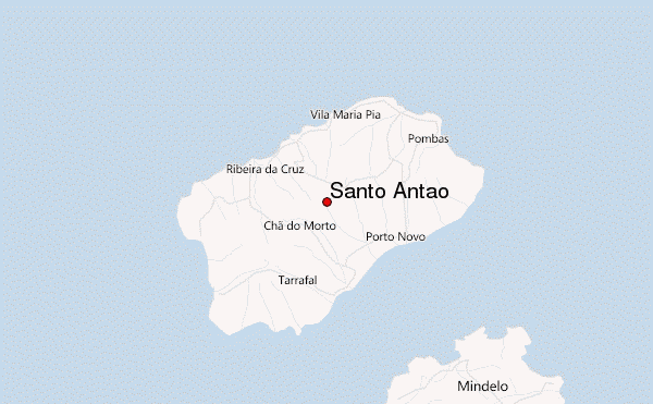 Santo Antao Location Map
