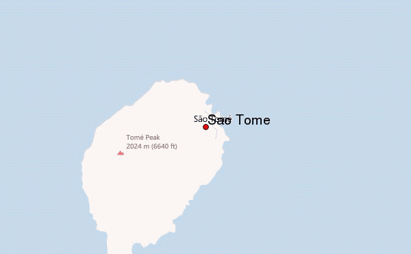 Sao Tome Location Map
