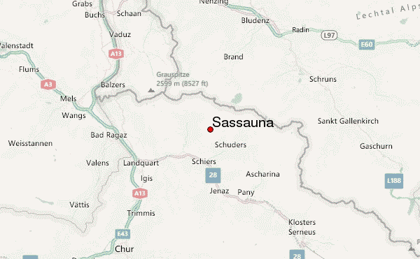 Sassauna Location Map