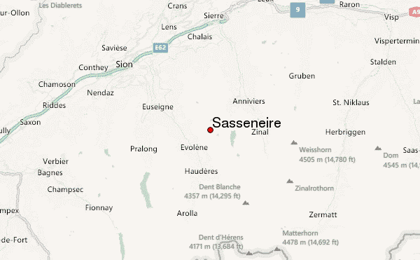 Sasseneire Location Map