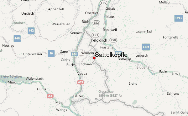 Sattelköpfle Location Map