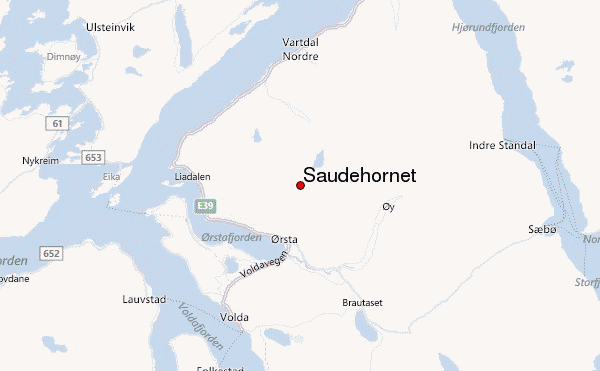 Saudehornet Location Map
