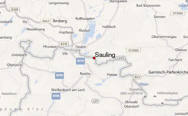 Säuling Location Map