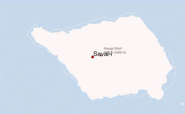 Savai'i Location Map