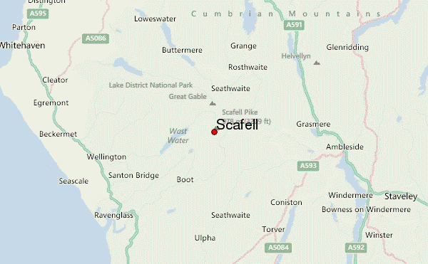 Scafell Location Map