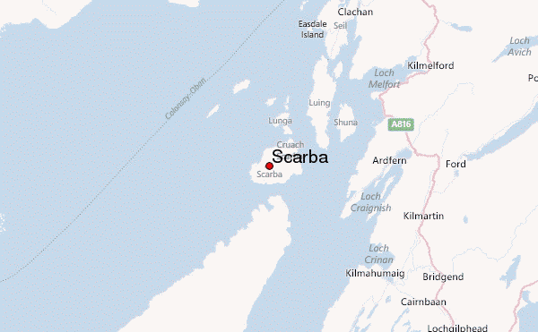 Scarba Location Map
