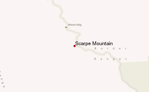 Scarpe Mountain Location Map