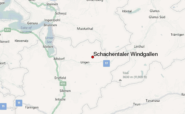 Schächentaler Windgällen Location Map