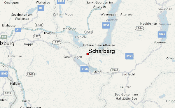 Schafberg Location Map