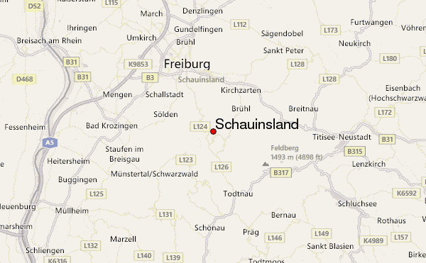 Schauinsland Location Map